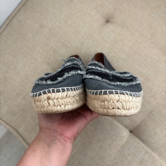 Zadig & Voltaire Canvas Espadrilles in Black/Gray EU Size 41 - Picture 8 of 11